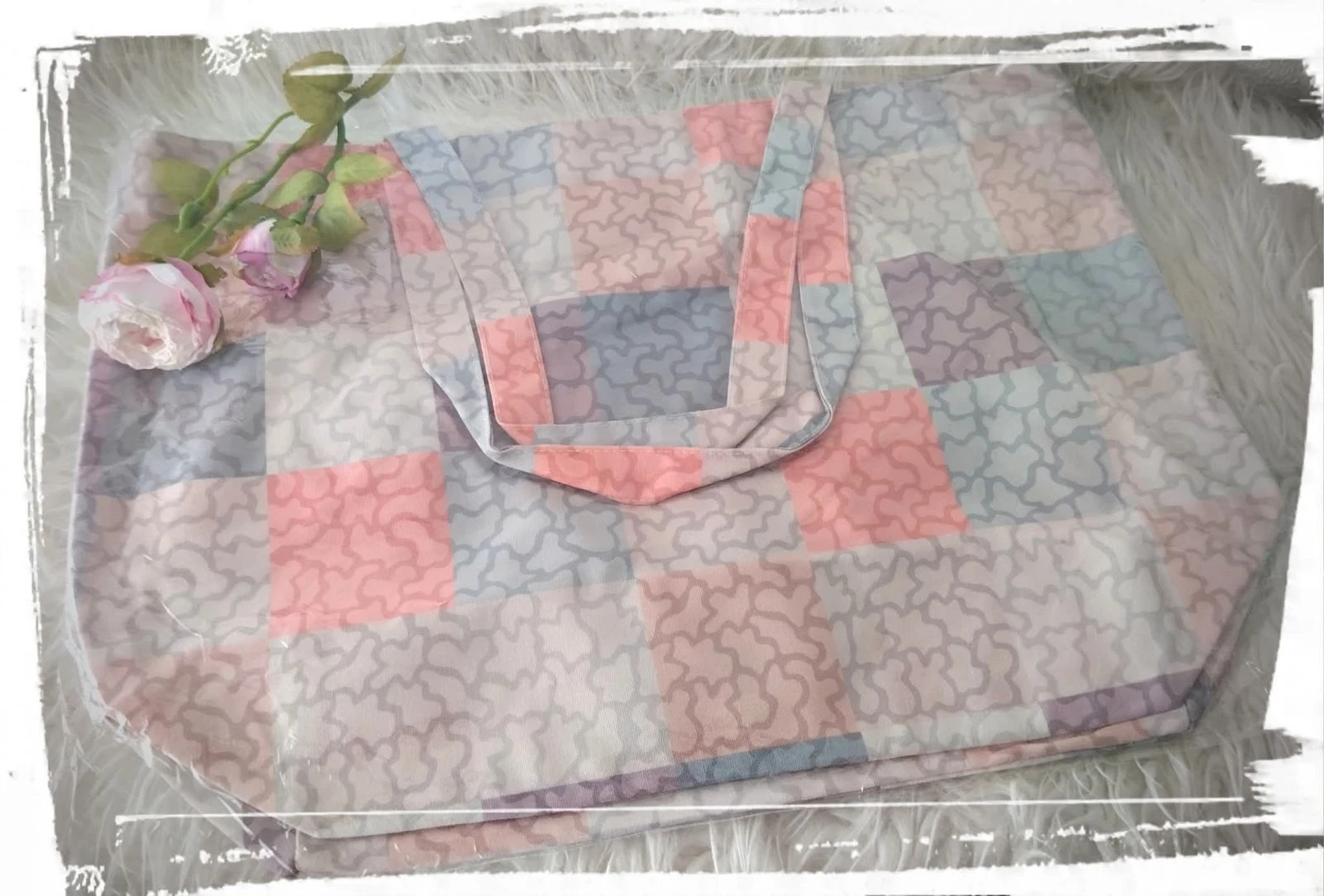 Sac de plage beige – photo 2